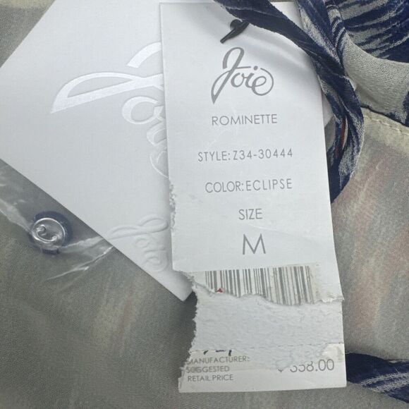 JOIE Rominette Pure Silk Multi Color Lined Ruffle Sleeveless Maxi Dress Sz M NEW - Picture 8 of 10